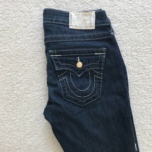 ✨SALE✨Dark wash jeans with Swarovski crystals
